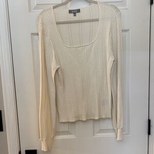 Marled Reunited Clothing cream sweater XL